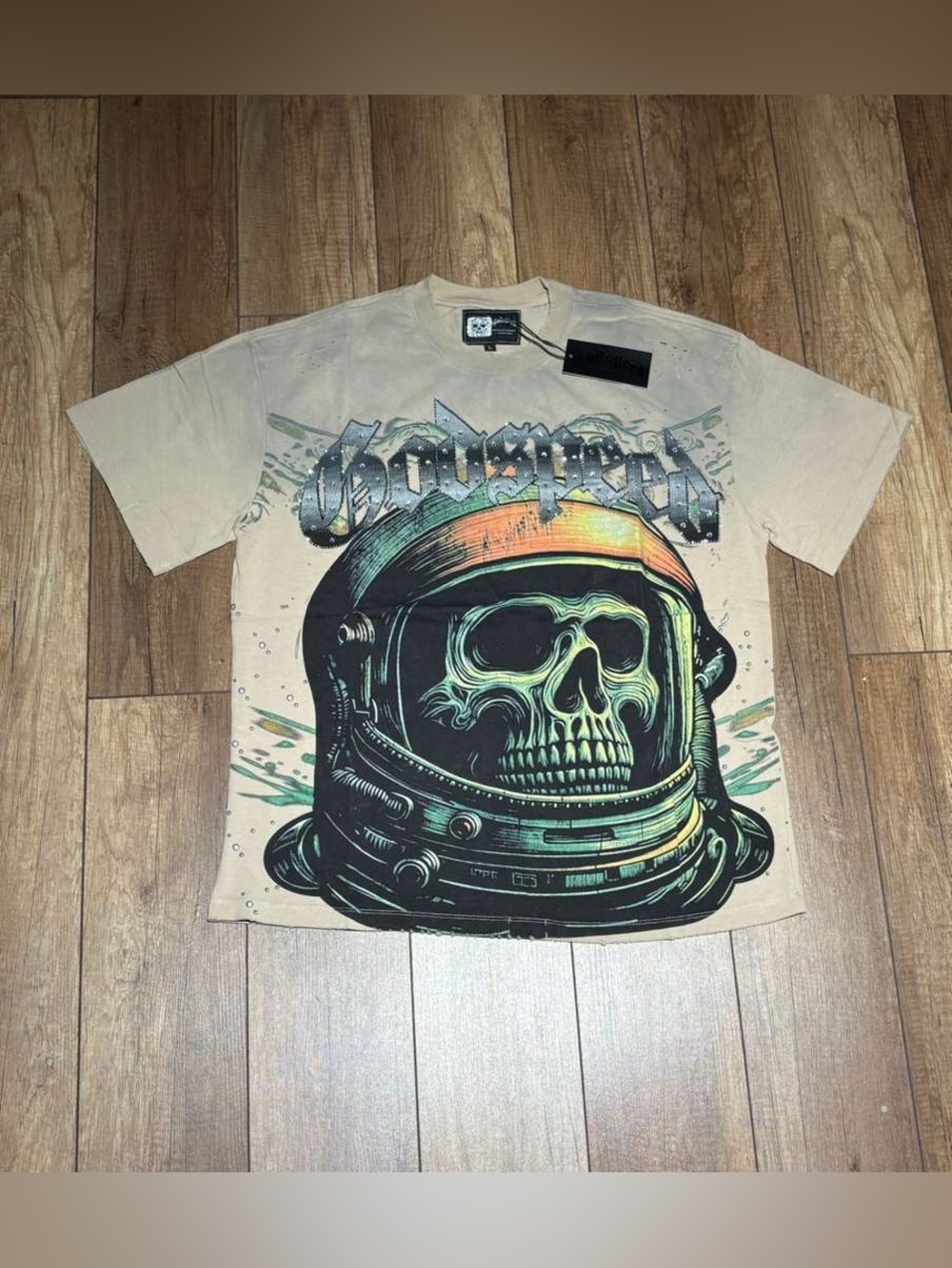 Godspeed Skull Graphic Tee Shirt Mens Size Large